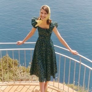 Hill House Home Nap Dress ®️in Daphne, ltd edition midnight garden pattern, sz M